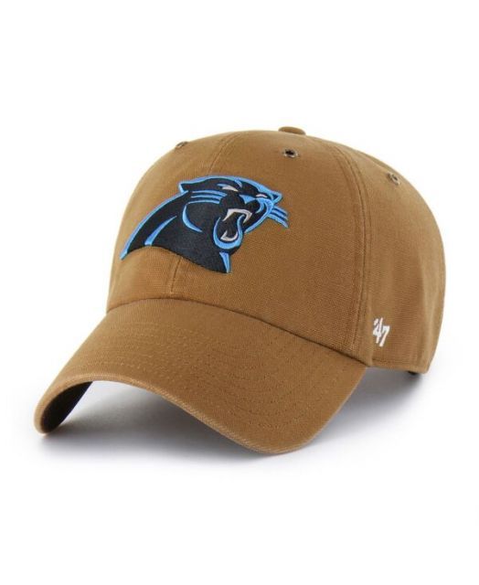 送料無料 47ブランド レディース 帽子 アクセサリー x Carhartt Men s Brown Carolina Panthers Clean Up Adjustable Hat Brown