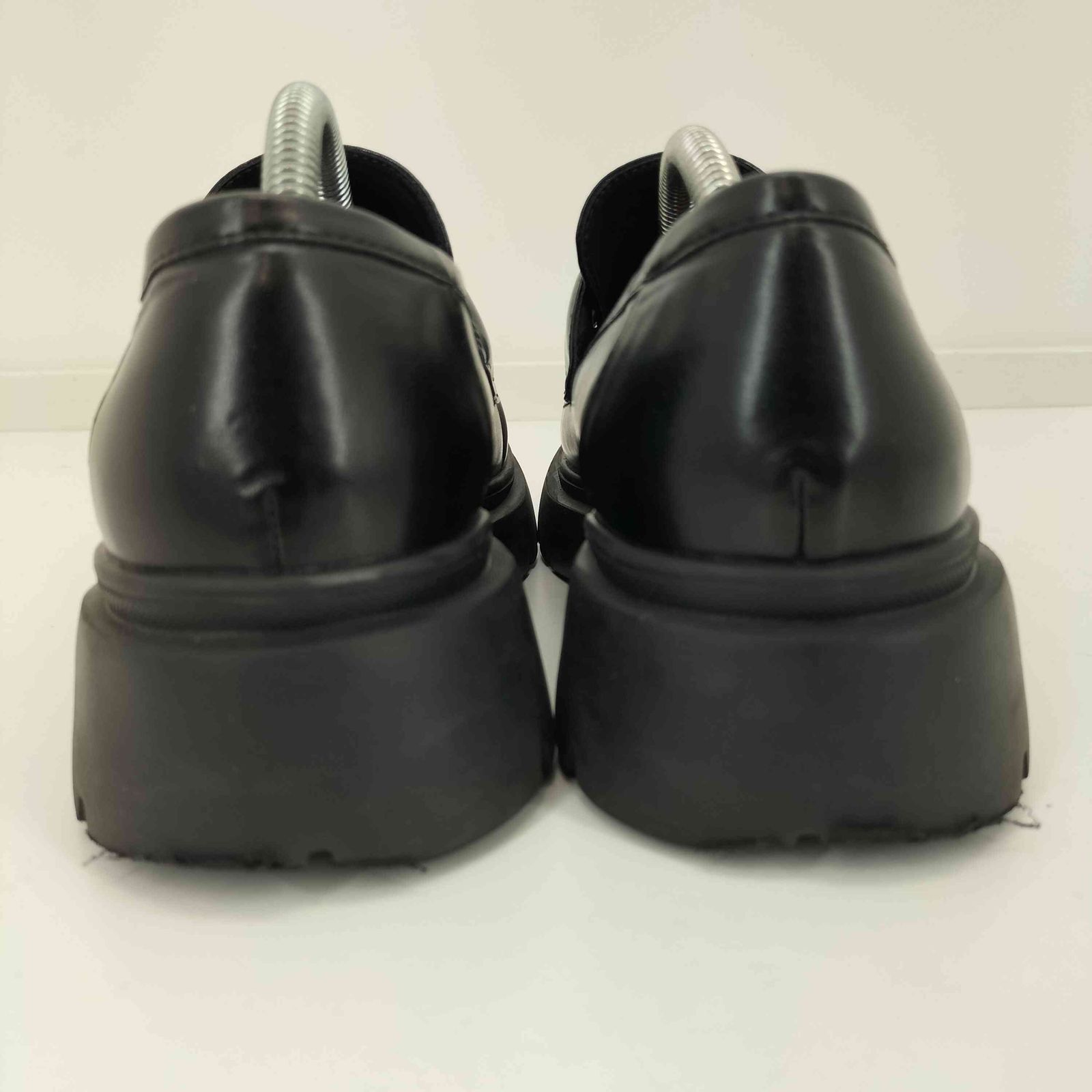 MARW UNITED ARROWS◇晴雨兼用ローファー/24.5cm/BLK/エナメル レザー