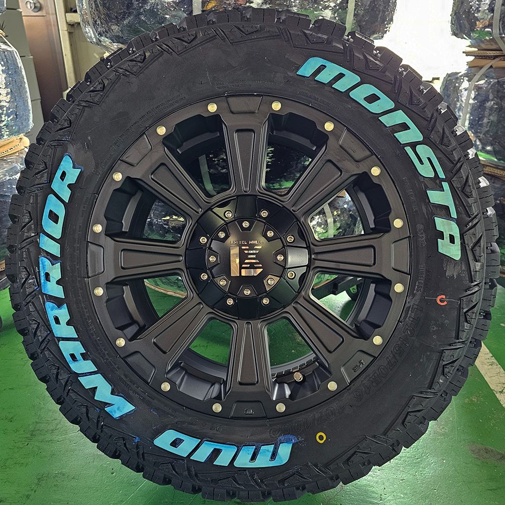 LEXXEL DeathRock デリカD5 エクストレイル CHR クロスロード 16インチ MONSTA マッドウォーリアー 235/70R16 215/70R16 ホワイトレター