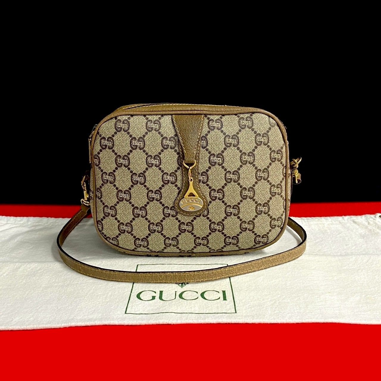 極 美品 GUCCI グッチ オールドグッチ ヴィンテージ グッチプラス GG 