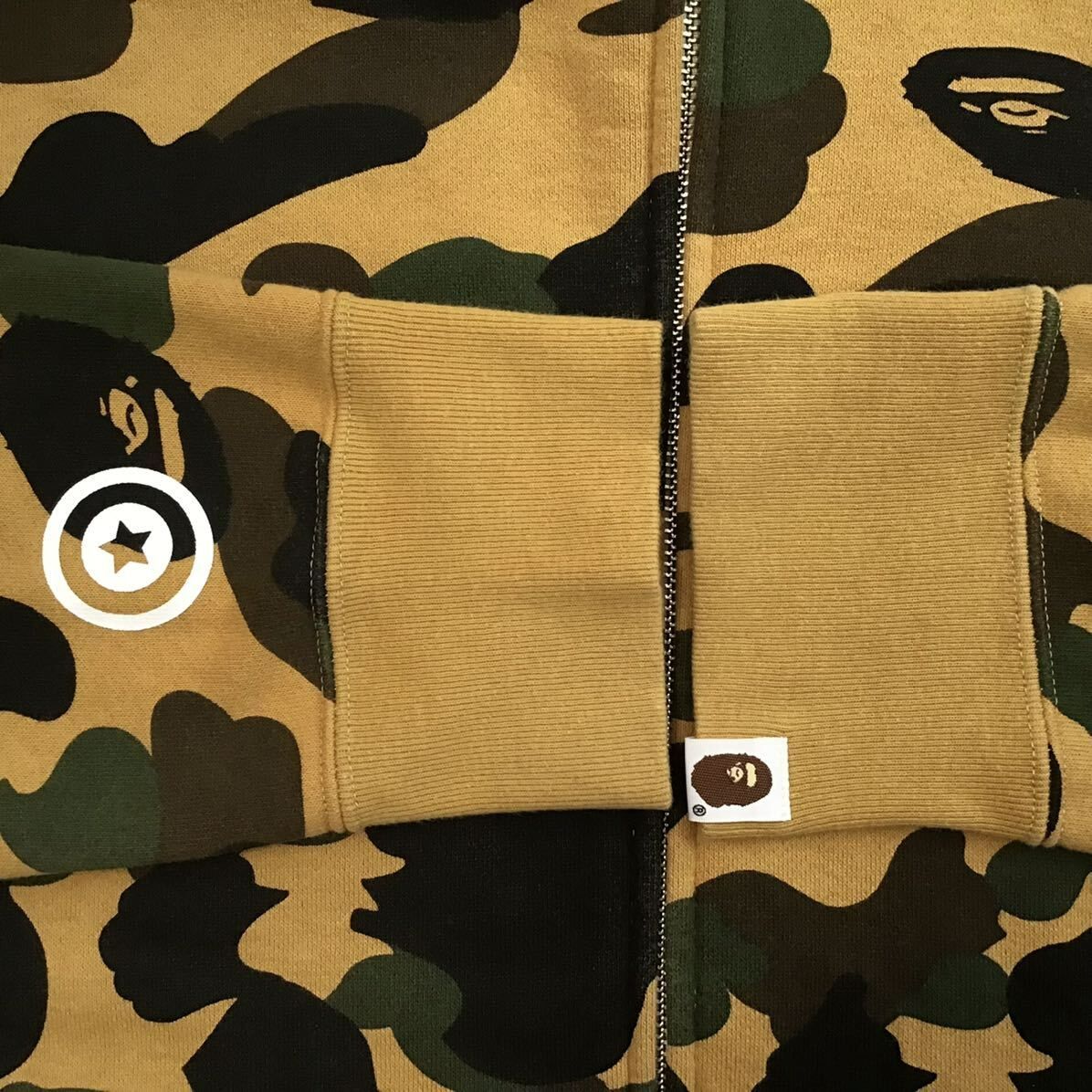 ☆XL☆ 1st camo yellow シャーク パーカー shark full zip hoodie a