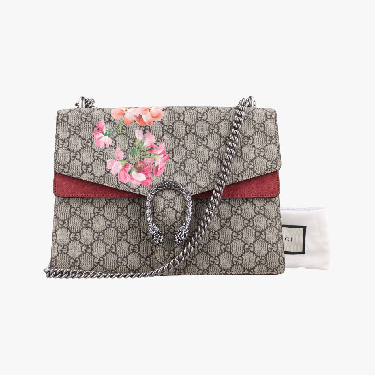グッチGucciディオニュソスベージュ×レッド×マルチカラーPVCコーティングキャンバス400235D019534625