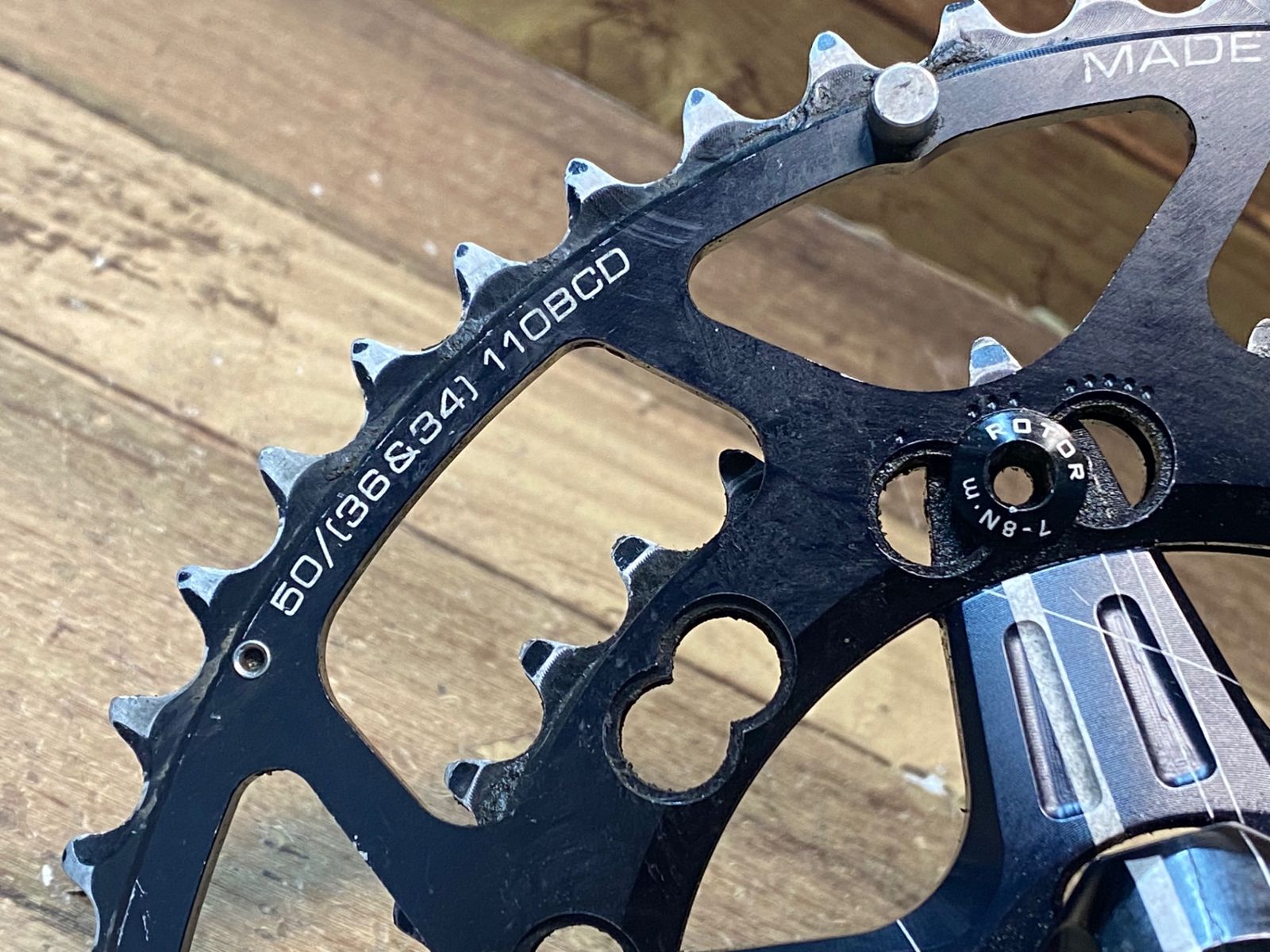 ID232 ローター ROTOR 3D 50/34T 170mm クランクセット