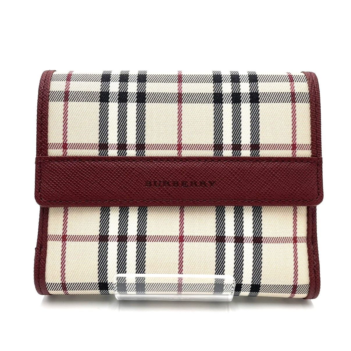 K199】最終値下げ/BURBERRY（バーバリー）/折り財布/ノバチェック