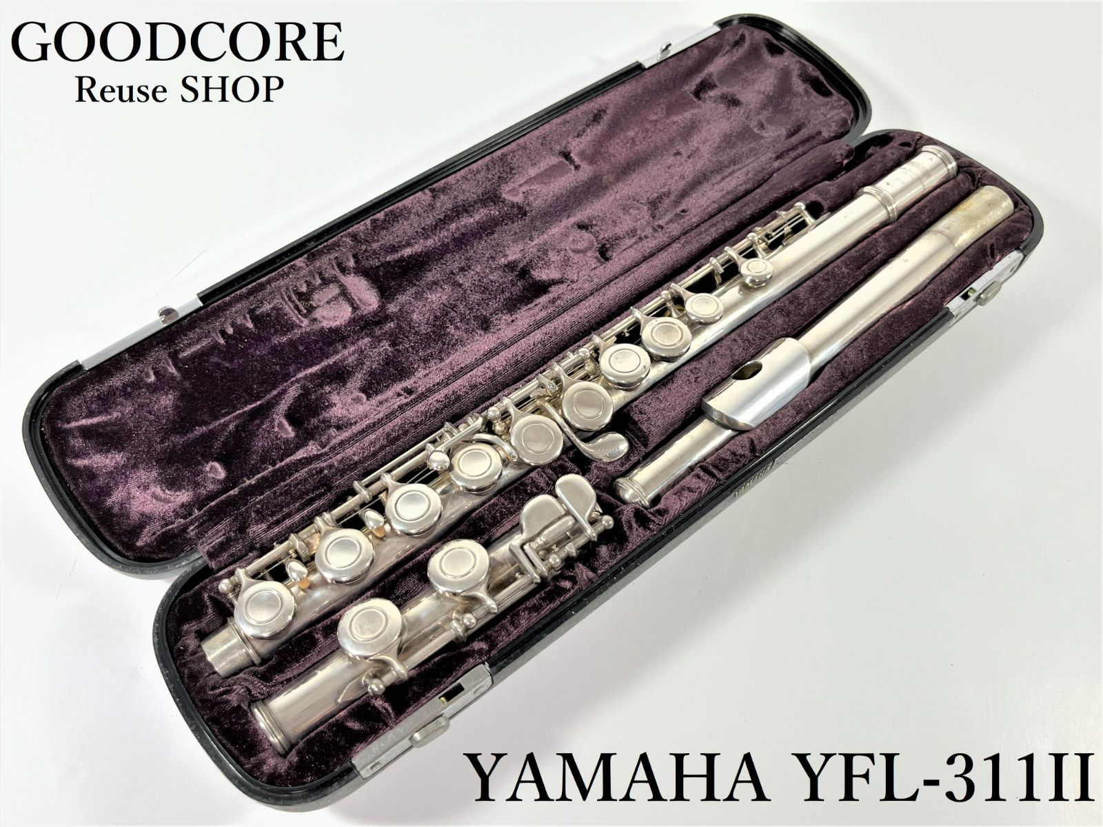 ヤマハフルート　YFL311 Ⅱ ジャンク ヤマハ YAMAHA フルート YFL-311 ジャンク品 頭部管シルバー