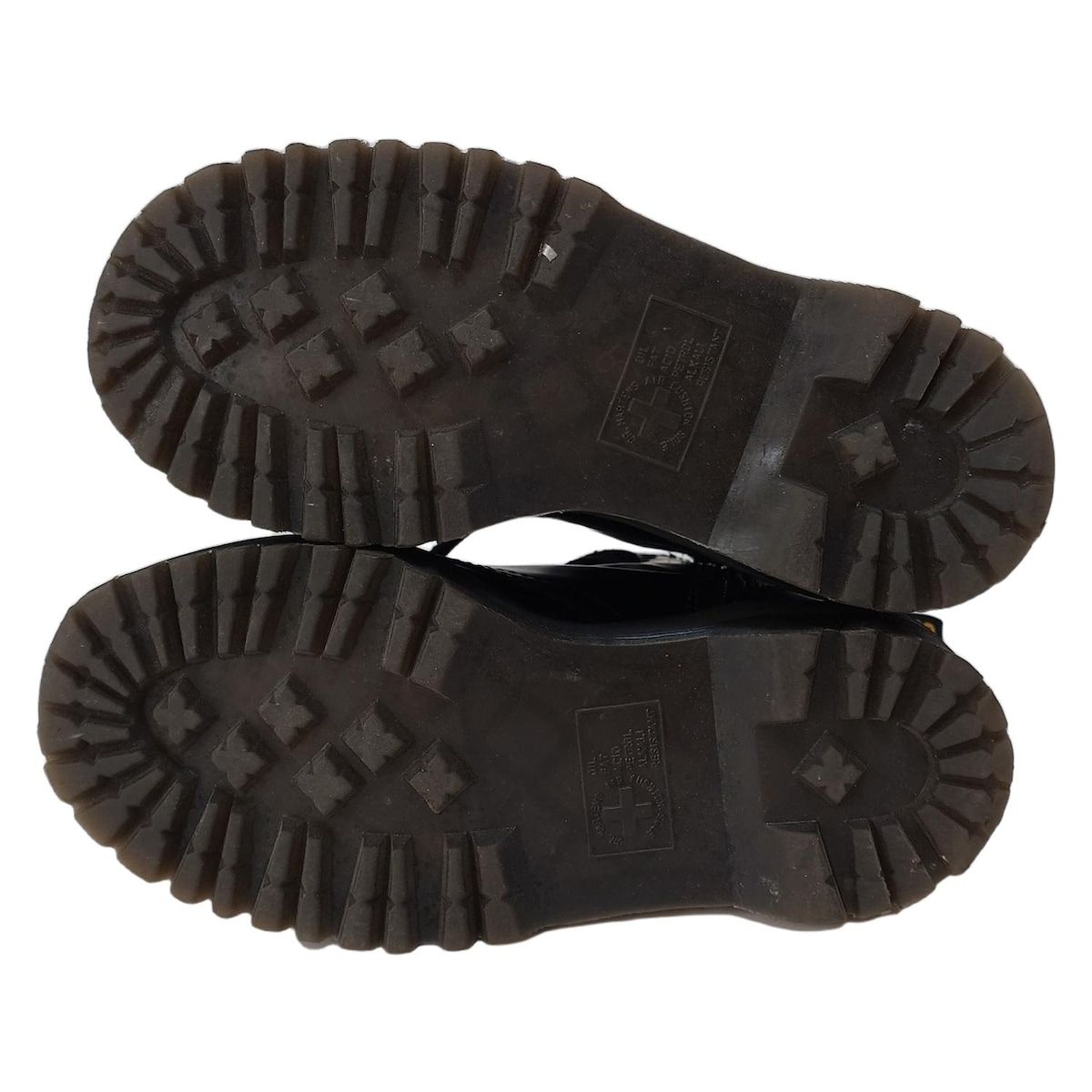 黒 レースアップ|8ホール