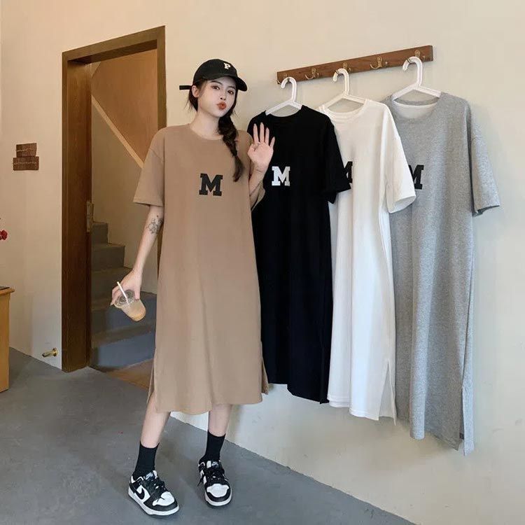 カジュアル ロング Tシャツ ワンピース カットアウト 韓国 楽天市場】レディース ロング Tシャツワンピース 丸首 半袖 夏