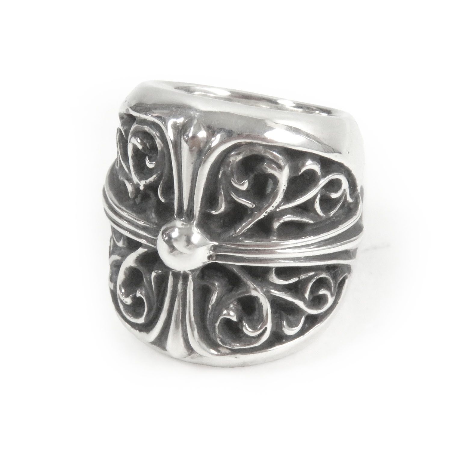 美品□CHROME HEARTS クロムハーツ クラシックオーバルクロス SV925 