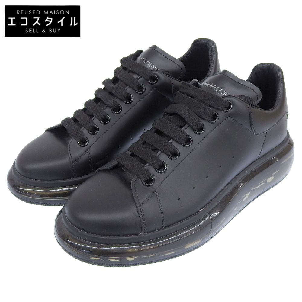 Alexander McQueen アレキサンダーマックイーン オーバーサイズドスニーカー レザー シューズ メンズ ブラック 41 1|2 604232 41.5