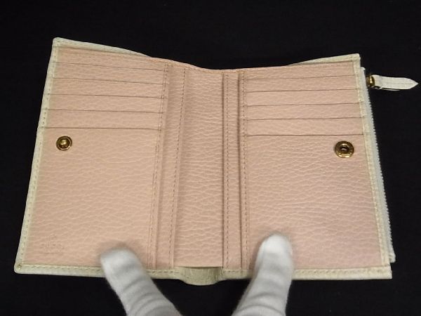 □新品同様□ GUCCI グッチ 524300 GGマーモント レザー リボン ライン