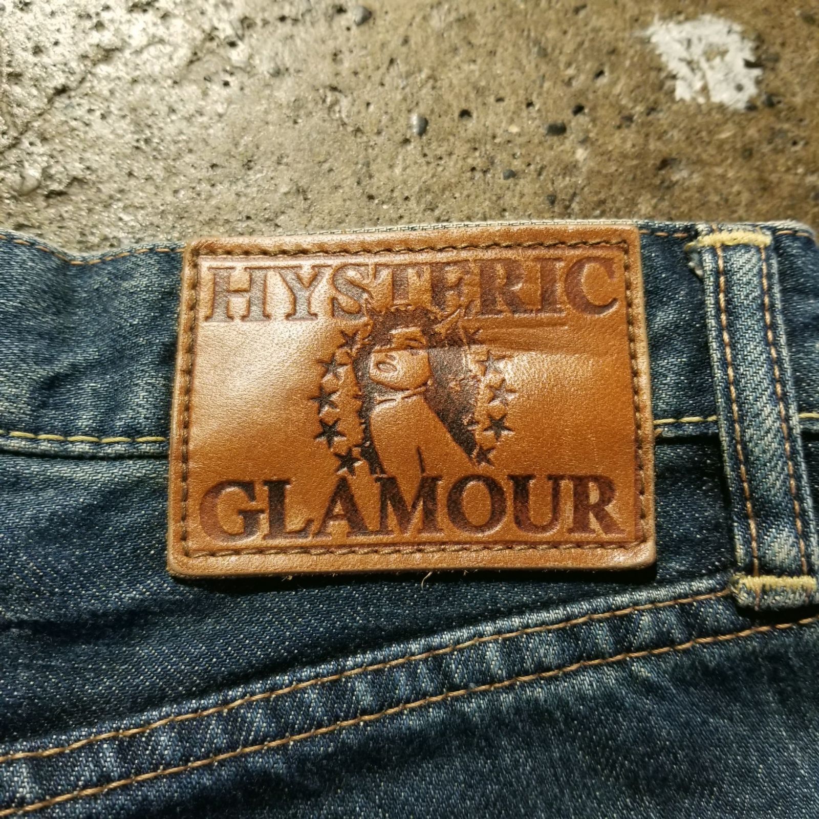 HYSTERIC GLAMOUR 10aw × Stie-lo RW CLASH加工 スタッズデニム