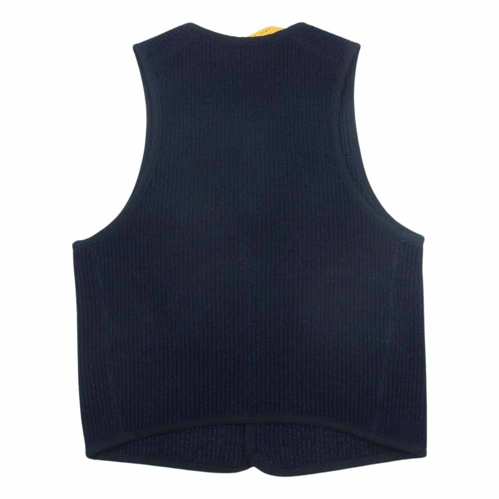 AT LAST アットラスト INDIGO SWEATER VEST インディゴ セーター ニット ベスト ネイビー系 36(Sサイズ)｜売買されたオークション情報、yahooの商品情報をアーカイブ公開  - オークファン ファッション