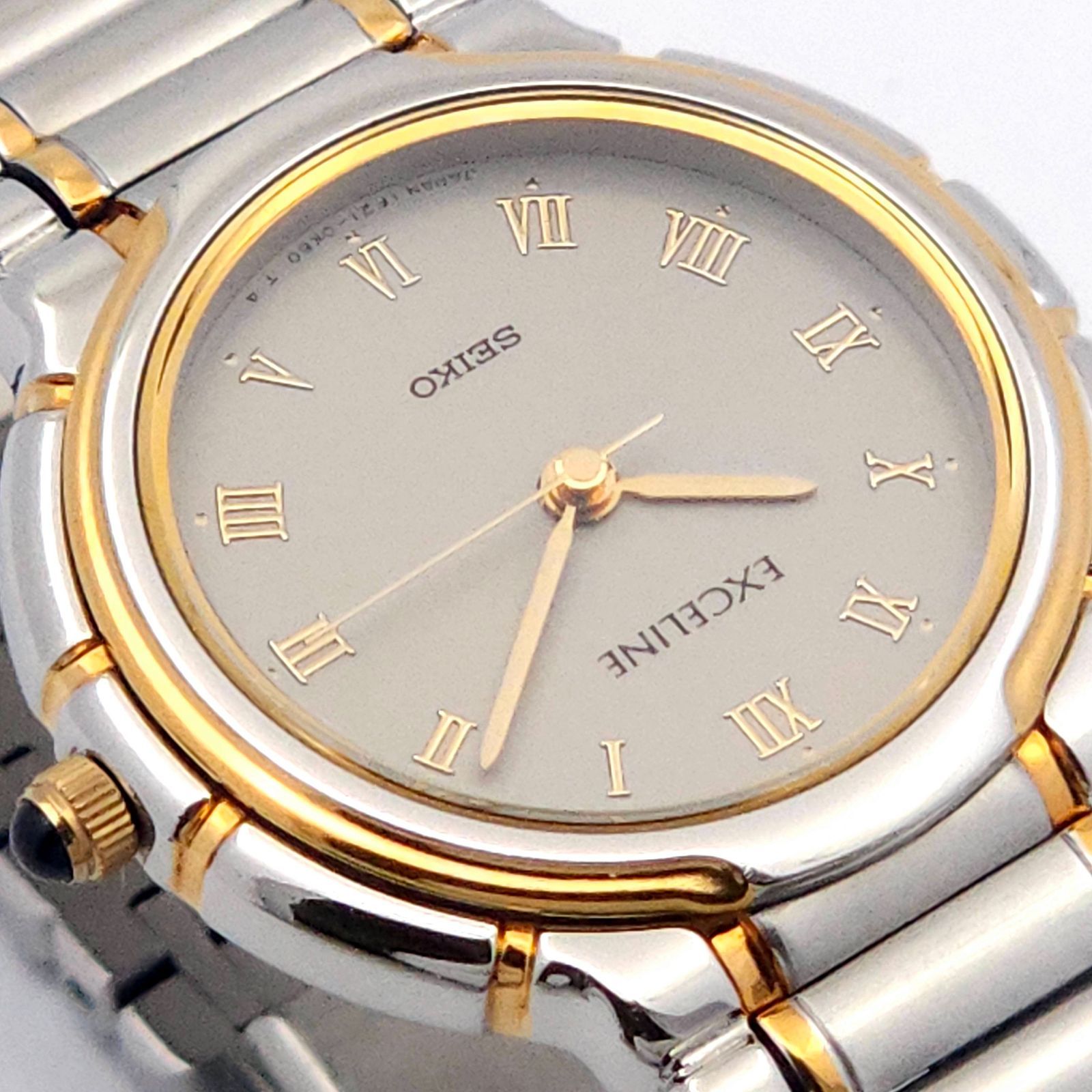 【希少、ビンテージ、美品】SEIKO セイコー　エクセリーヌ　1F21-0G40 セイコー エクセリーヌ 1F21-1B40 細ベルト 腕時計 SEIKO - メルカリ