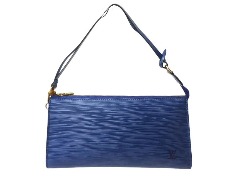 LOUIS VUITTON ルイヴィトン ポシェット アクセソワール ワンショルダーバッグ M52945 エピ レザー ブルー 4b002406