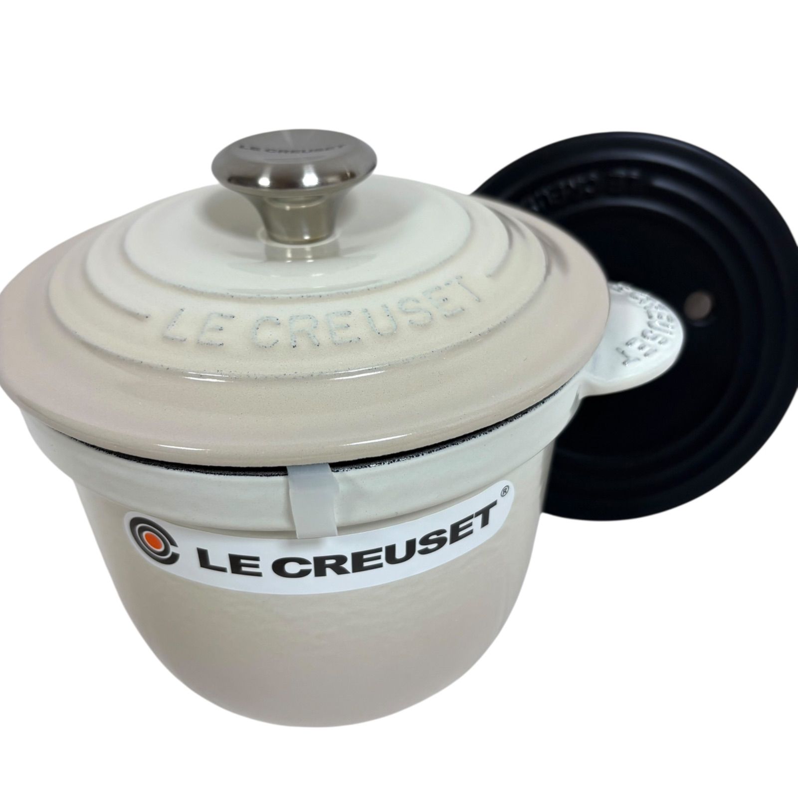 ル クルーゼ ココットエヴリィ 18cm メレンゲ インナーリッド付属
