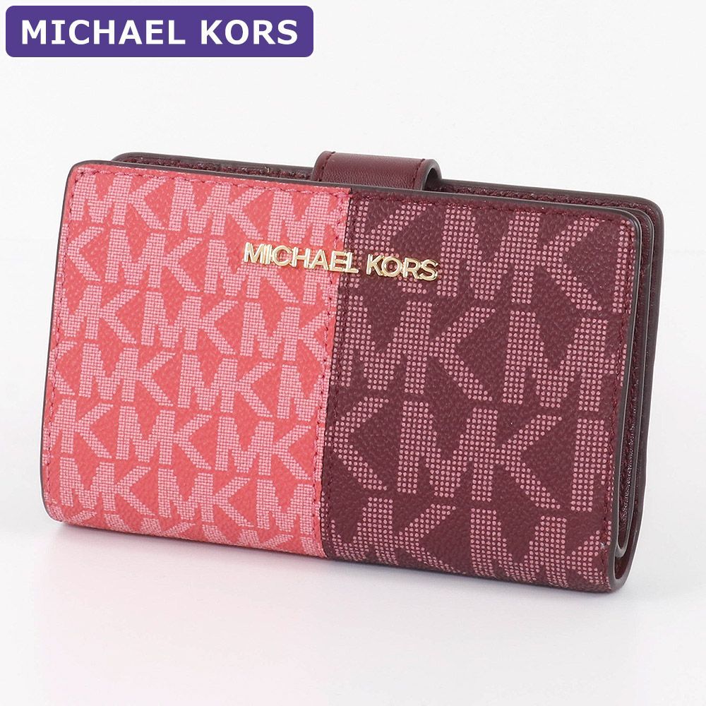 マイケルコース MICHAEL KORS 財布 二つ折り財布 35F4GTVF6B OXBLOODMLTI シグネチャー アウトレット レディース  ウォレット 新作 新品 未使用品 - メルカリ