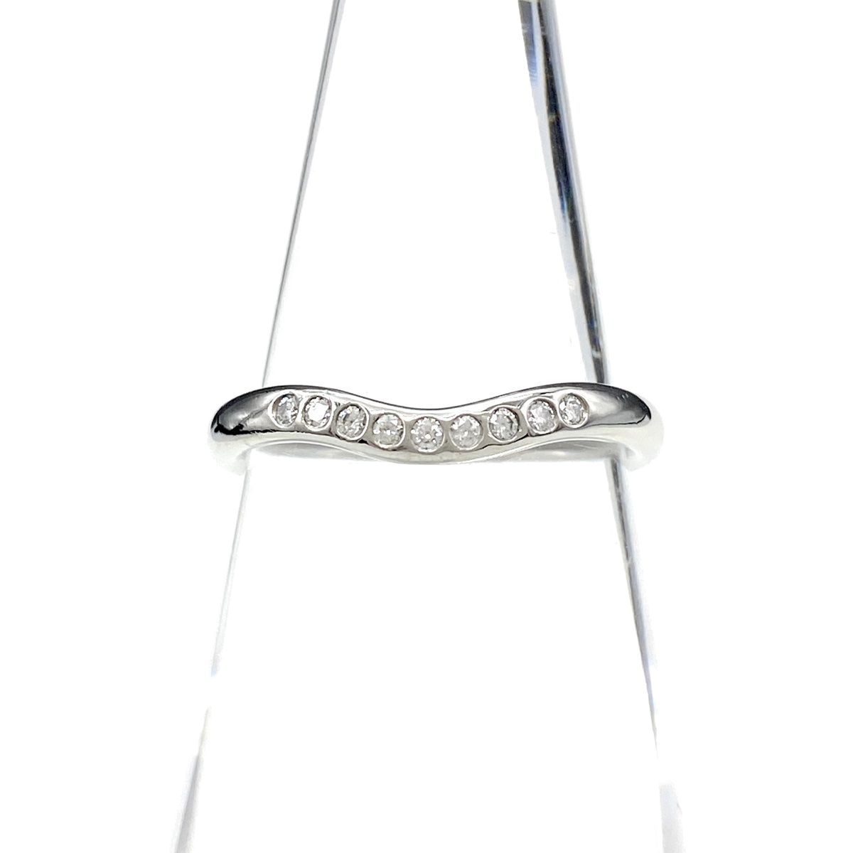 ティファニープラチナカーブドリング TIFFANY&Co. ティファニー カーブドバンドリング 11号 プラチナ