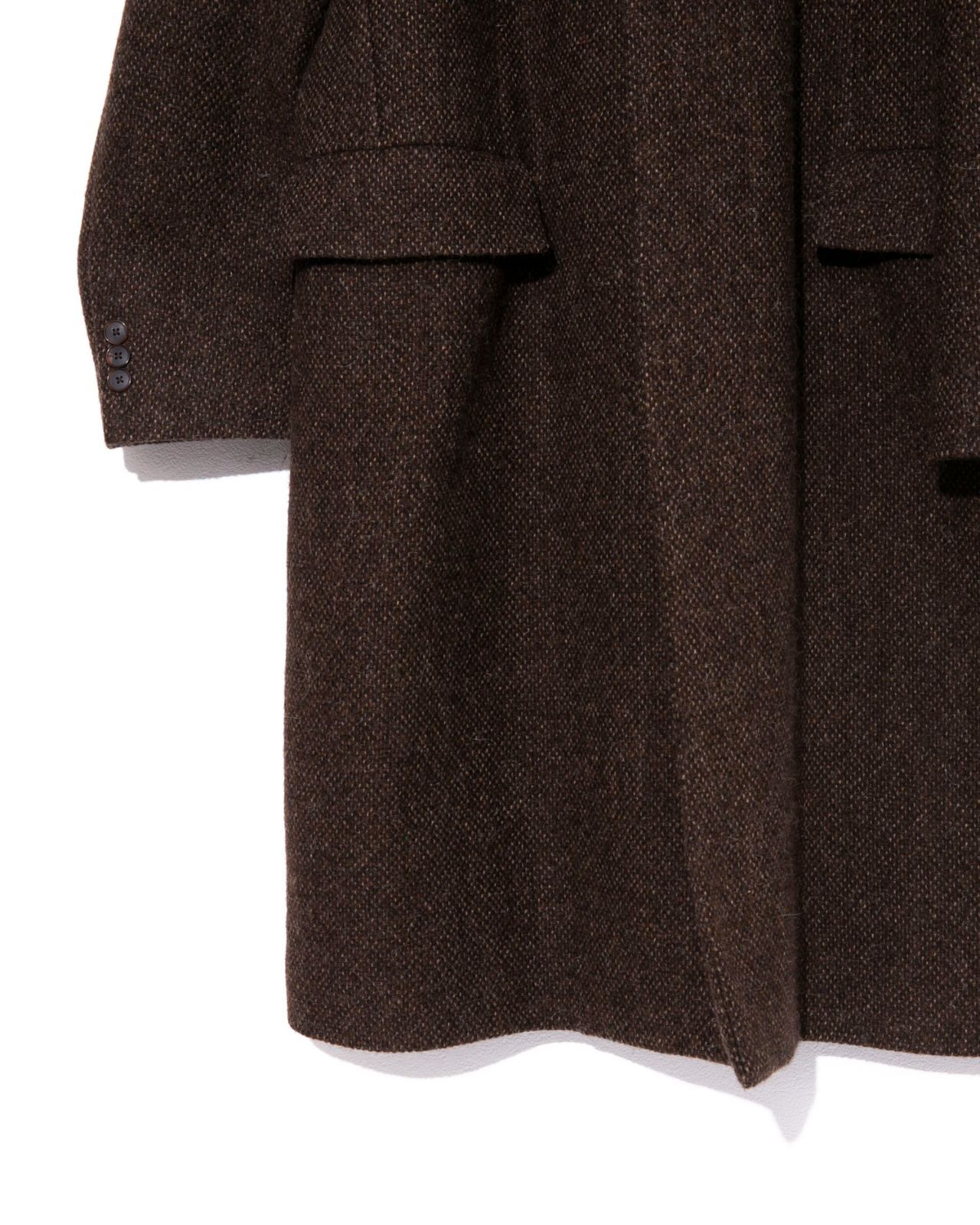 AURALEE オーラリー LAMA SHETLAND WOOL TWEED CHESTERFIELD COAT