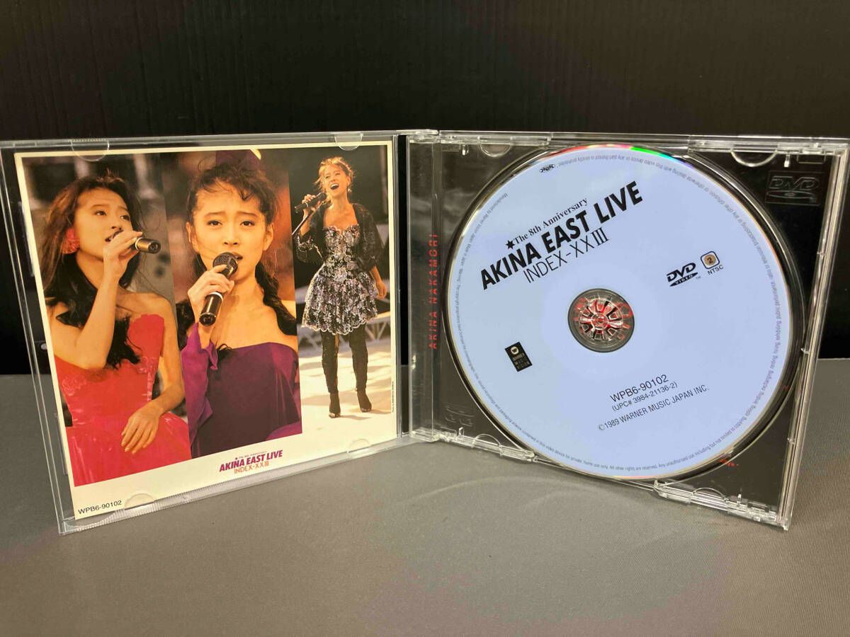 中森明菜　イースト・ライヴ インデックス23  DVD 中森明菜「中森明菜イースト・ライヴ インデックス23〈5.1