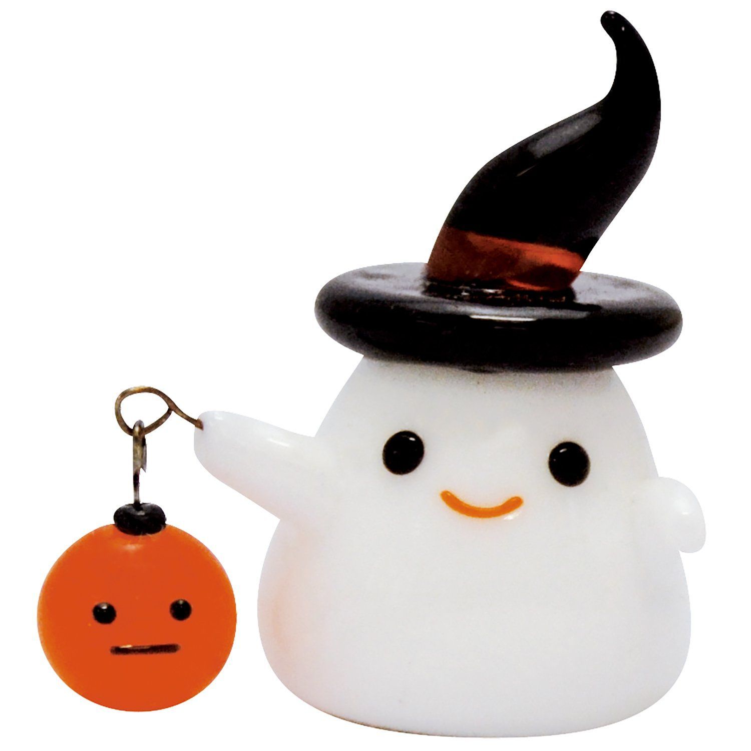 売切注意 ガラス細工 かわいい手作り ハロウィン ランタン フォーカート おばけ CYK1489