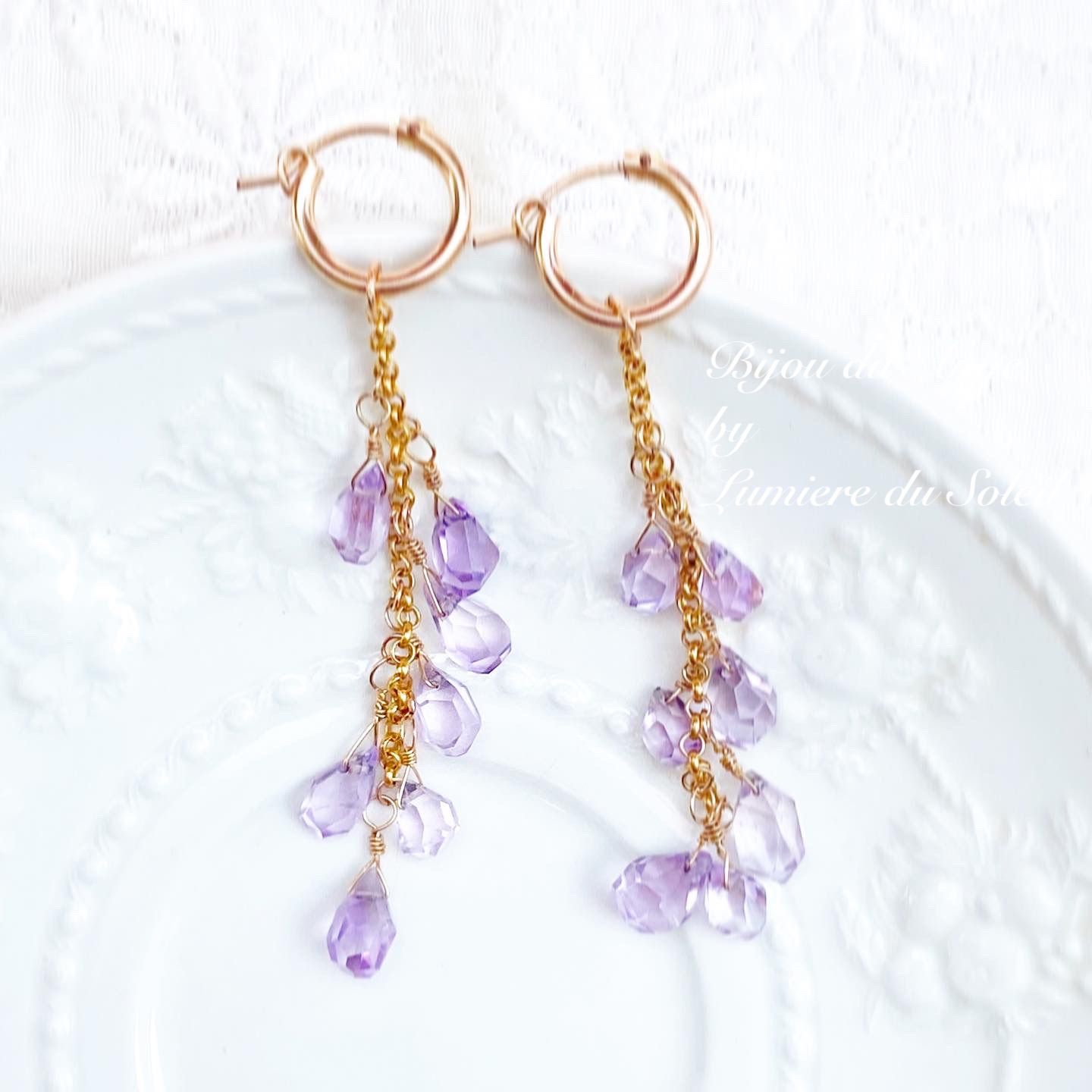 1654】レジン 月 蝶 ヘアゴム ポニーフック ブロ―チ ハンドメイド 1654