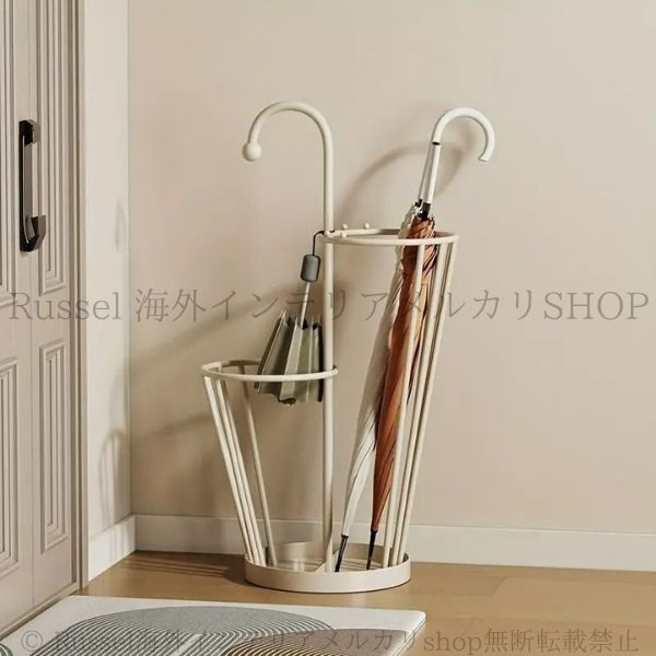  新作続々登場！ 傘立て モダン 大容量 グリーン オレンジ ミルキー メタル シンプル お洒落 人気 インテリア 玄関 アイアンアート ナチュラル 4-7