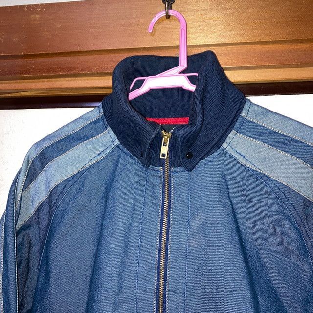 adidas デニムジャケット 3本ライン 00'adidas 3本ライン デニムトラックジャケット - メルカリ