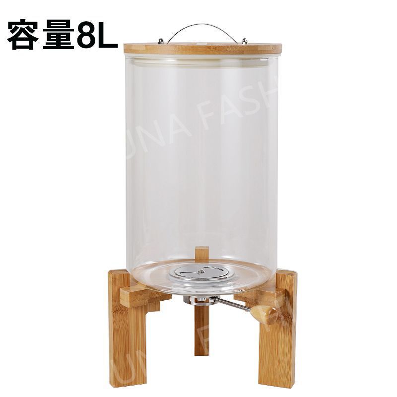 密閉米びつ ふた付き 収納ジャー 5L ガラスシリアルディスペンサー Amazon｜密閉米びつ ふた付き 収納ジャー 5L/7.5L ガラス