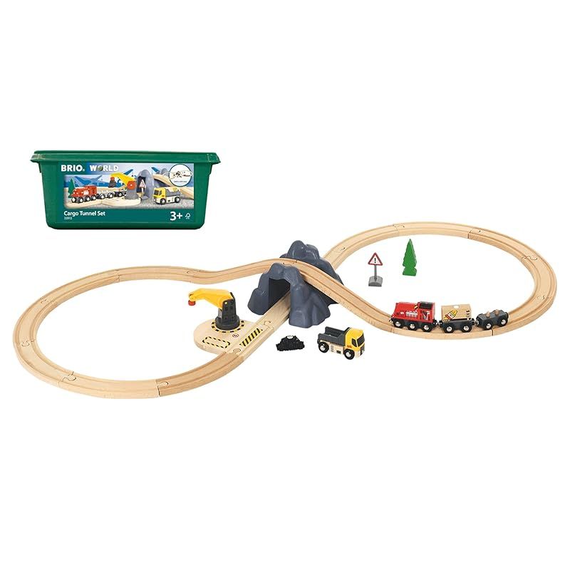 BRIO WORLD ブリオ ワールド カーゴトンネル8字セット 全26ピース 33913 対象年齢 3歳~ 電動車両 電車 おもちゃ 木製 レール 1