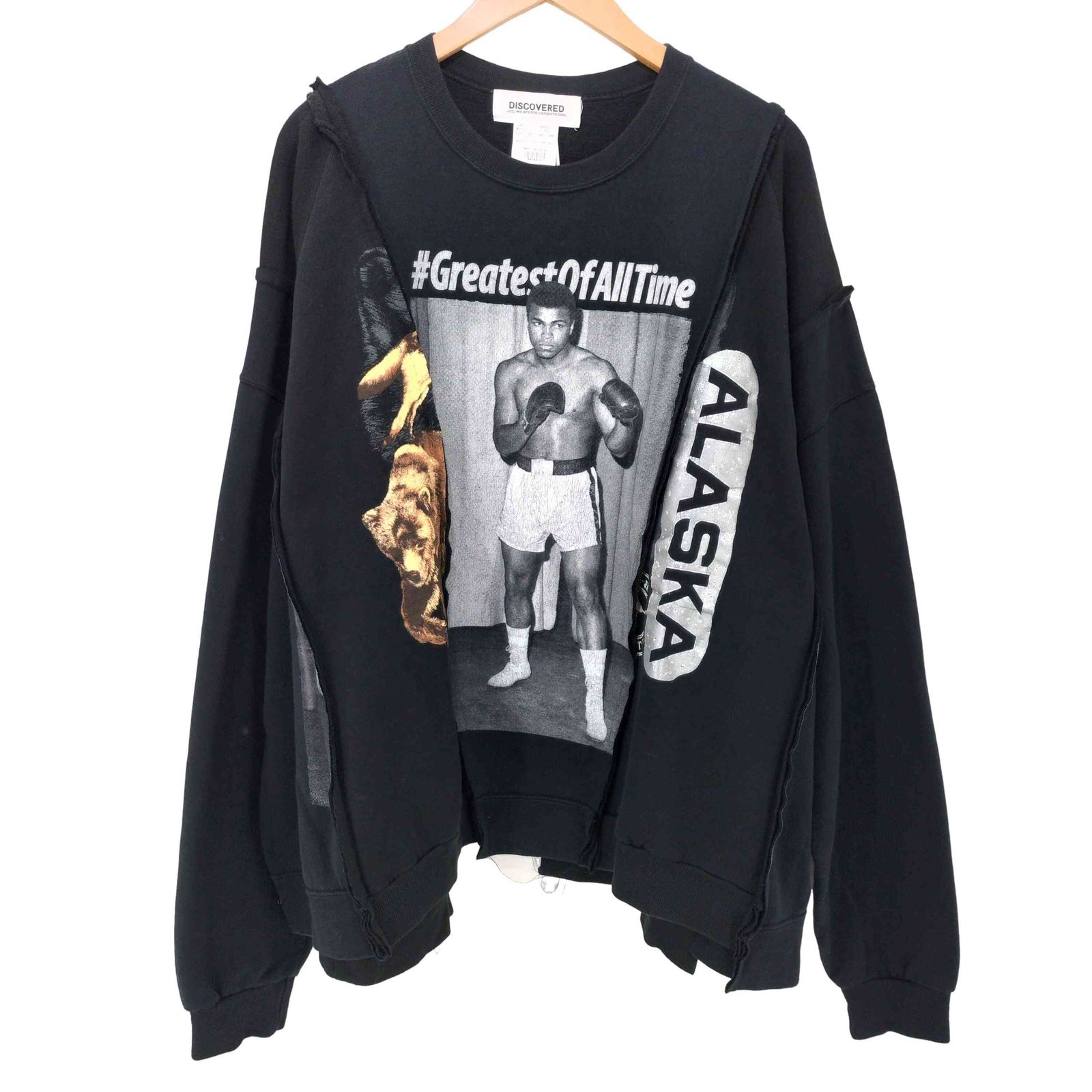 ディスカバード DISCOVERED WIDE COLLEGE SWEAT USED REMAKE