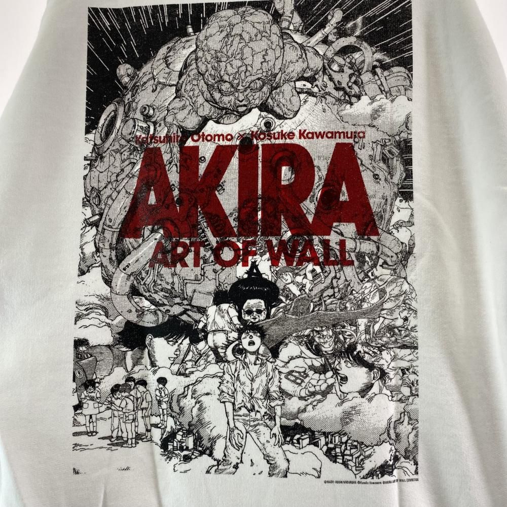 中古】AKIRA ART OF WALL パーカー サイズL ホワイト アキラ アート