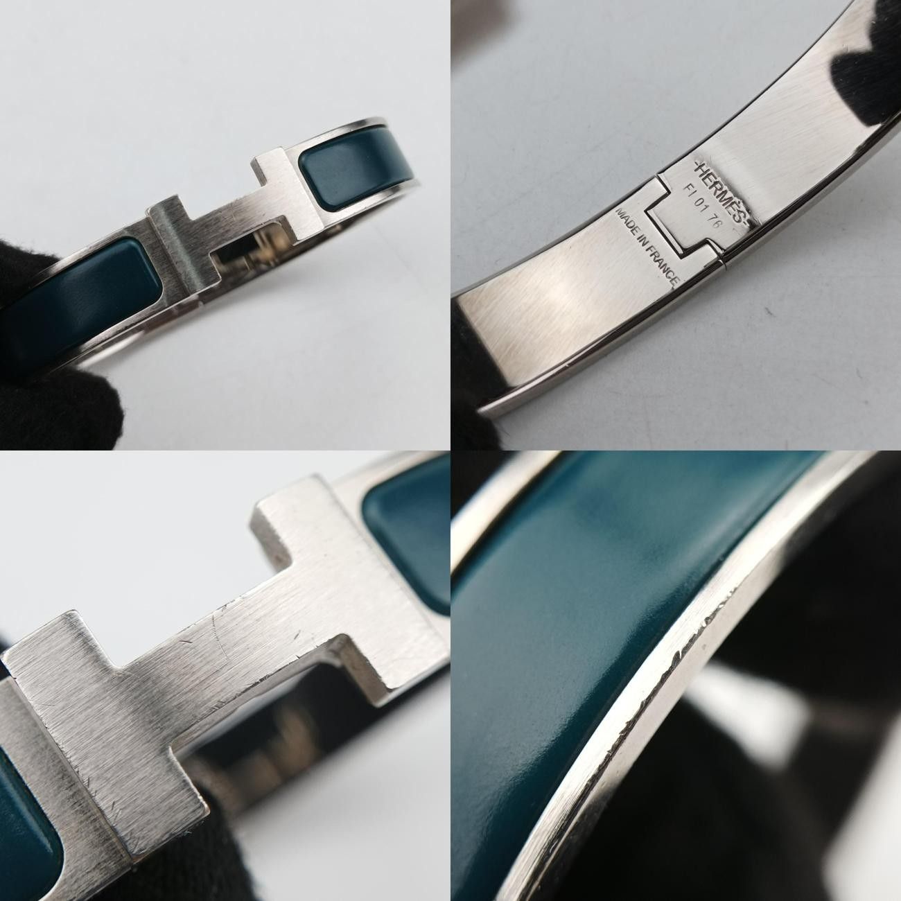 エルメスHermesクリッククラック ブルー×シルバー GP FI0176 エルメスHermesクリッククラック ブルー×シルバー GP FI0176