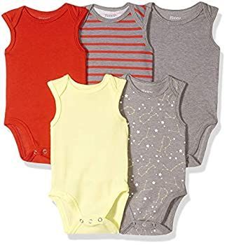 ヘインズ Hanes Ultimate Baby Flexy ノースリーブボディスーツ5枚パック タンクトップ US サイズ 0-6 Months