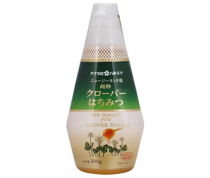 加藤美蜂園 サクラ印 ニュージーランド産 クローバーはちみつ 300g×12本入× 2ケース ｜ 嗜好品 シロップ ハチミツ 蜂蜜