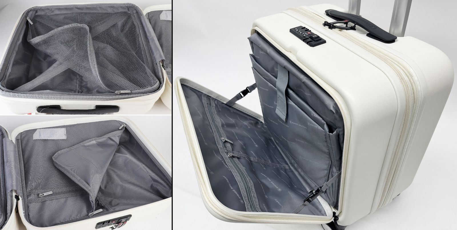 訳あり スイスミリタリー SM-C318 スーツケース 18インチ バニラ