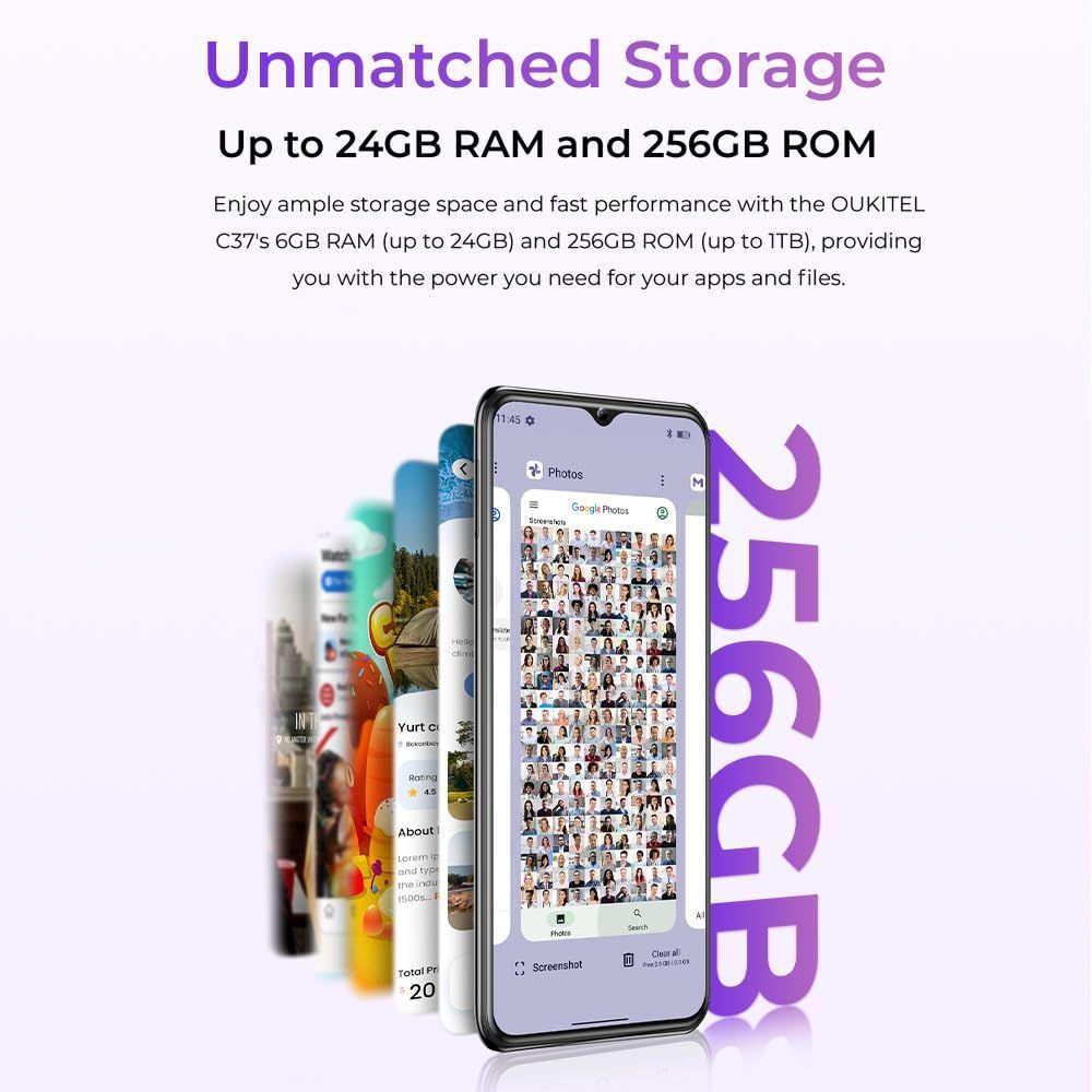 SIMフリー スマホ本体 24GB+256GB+1TB拡張可Android 14 Amazon | OUKITEL G1 SIMフリー スマホ 本体 - Android14