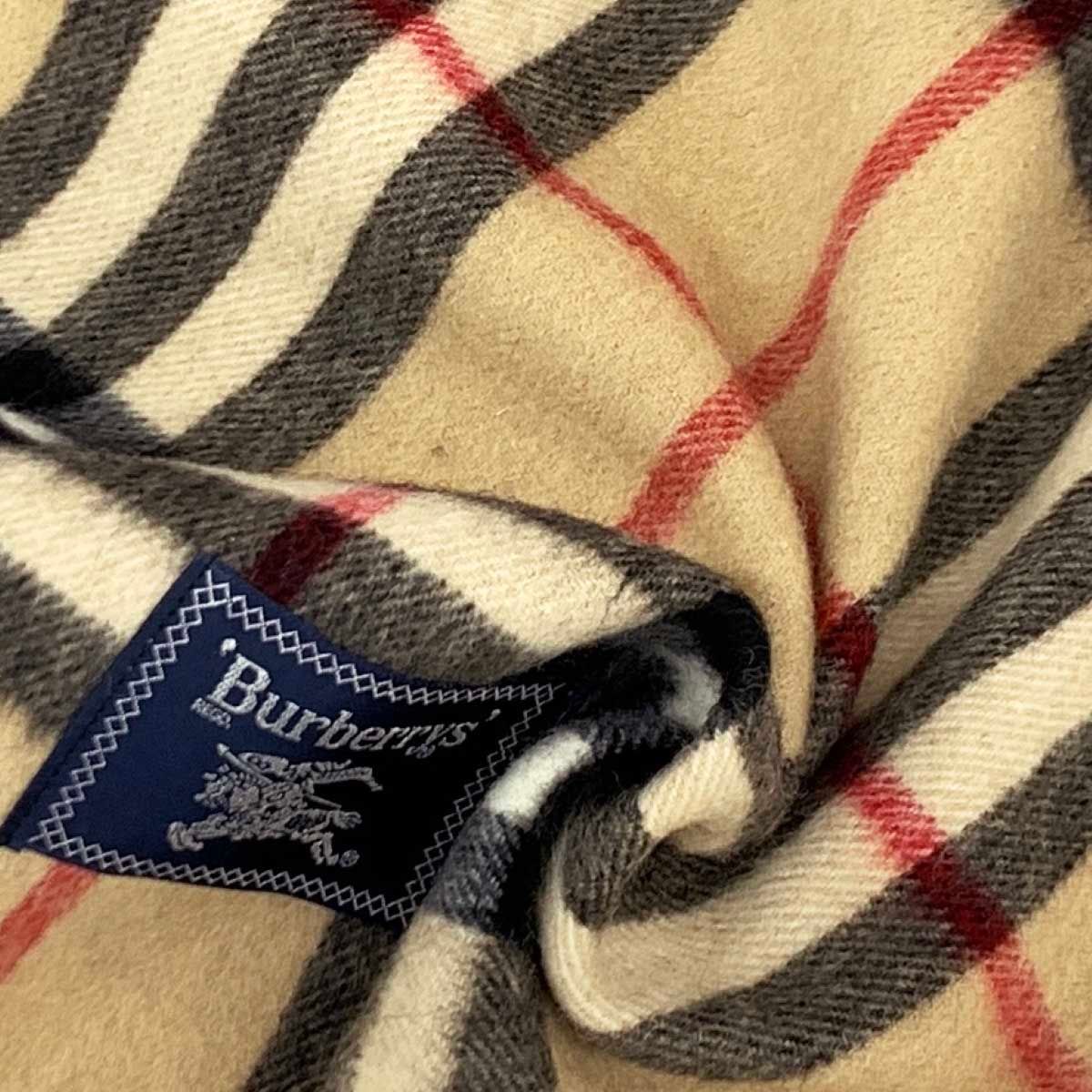 BURBERRY ウールブランケット ベージュ ノバチェック柄 【公式通販】