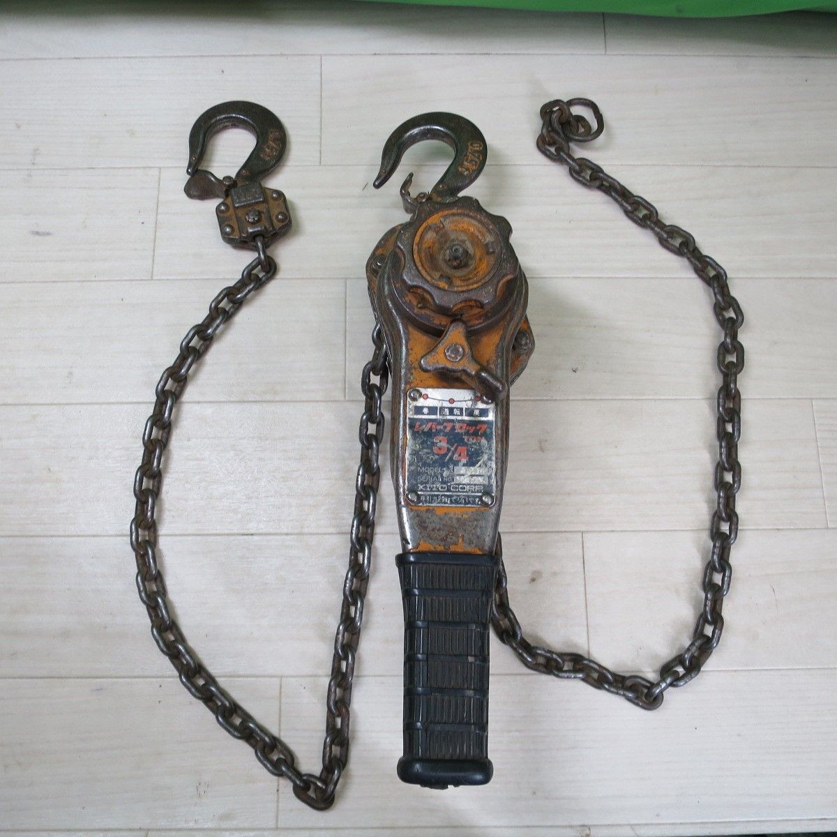 KITO キトー レバーブロック 3 4TON L4 工具 0.75ton 0.75トン 750kg 荷締め機 荷締機 ガッチャ