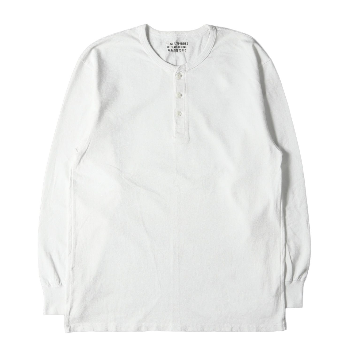 WACKO MARIA ワコマリア Tシャツ サイズ:L 22SS ヘンリーネック ロング 