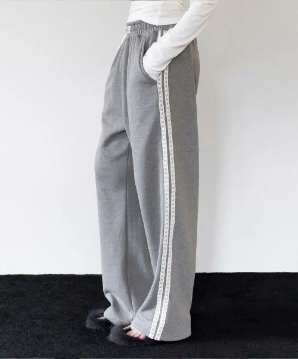 ROCKCAKE レース ライン 2Way ジョガー パンツ グレー xs