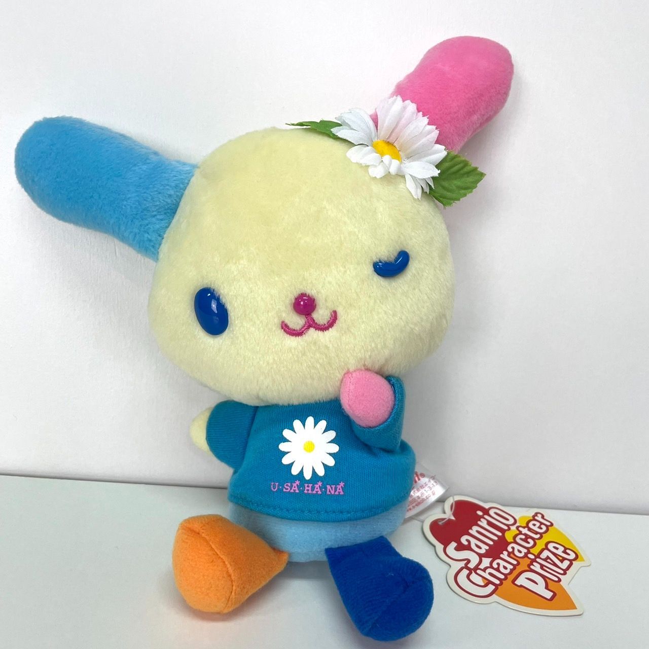 M0620F🌼レア 希少 当時物 サンリオ ウサハナ ぬいぐるみ Sanrio