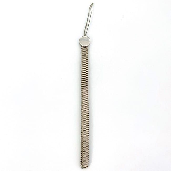 エルメス ストラップ ベージュ ec-20382 美品 キャンバス メタル  