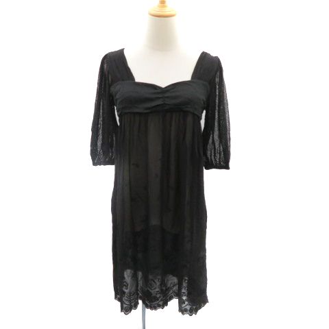 ヴィヴィアンタム VIVIENNE TAM ワンピース ひざ丈 七分袖 ヴィヴィアンタム VIVIENNE TAM ワンピース ひざ丈 七分袖