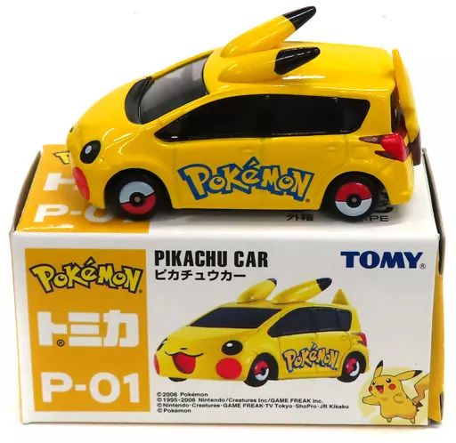 中古】トミカ ピカチュウカー(イエロー/中国製) 「ポケモン トミカ P