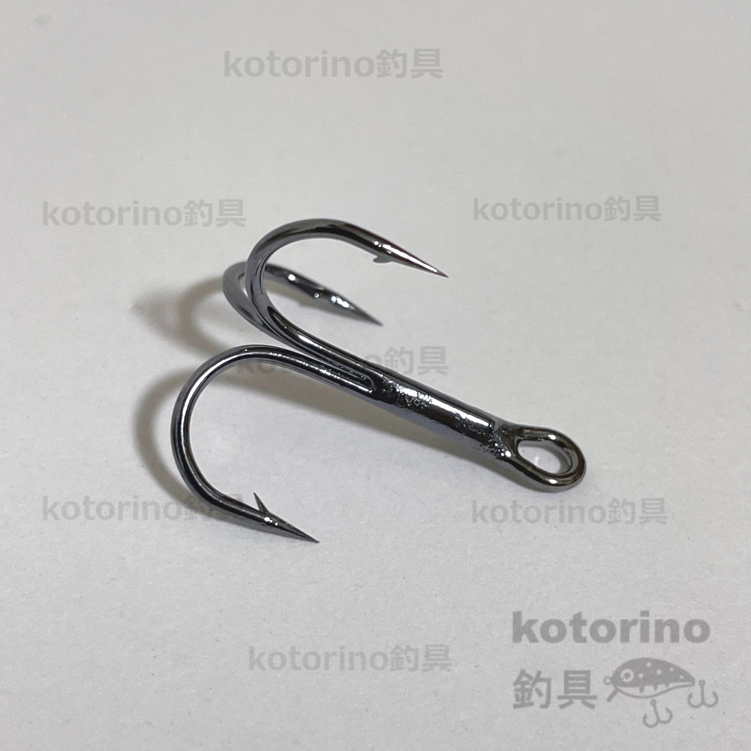 ルアー トレブルフック セット スペア 替え 黒 ブラック 20個