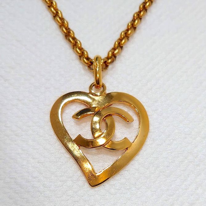 CHANEL シャネル ネックレス ココマーク ハートモチーフ