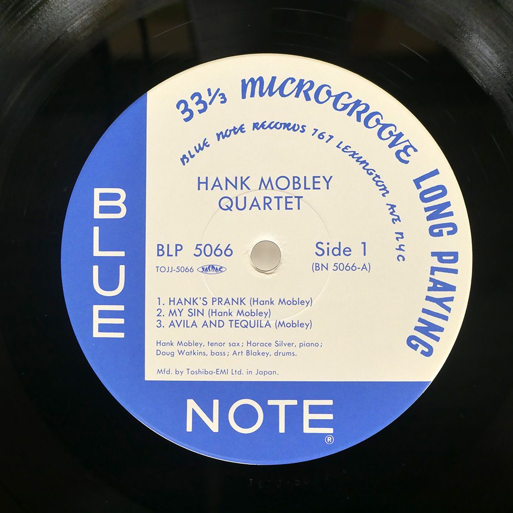 国内盤 HANK MOBLEY QUARTET/HANK MOBLEY QUARTET/BLUE NOTE