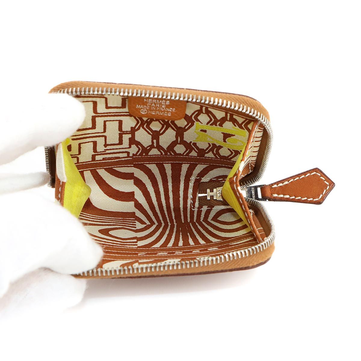新品同様 エルメス HERMES アザップ コンパクト ミニ シルクイン