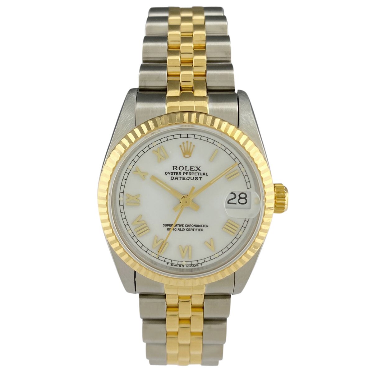 ロレックス ROLEX デイトジャスト 68273 腕時計 SS YG 自動巻き ホワイト ボーイズ 【中古】 - メルカリ