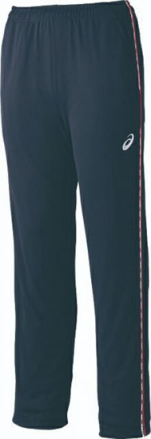 asics アシックス KNIT PANTS NAVYxS．RED XS XAT288 5022 | スポーツ メンズ XS レッド 赤 ネイビー 服 衣類 衣料品ウェア ウエア フィットネスウェア ボトムス ズボン ロングパンツ 吸汗速乾性 抗菌防臭 U